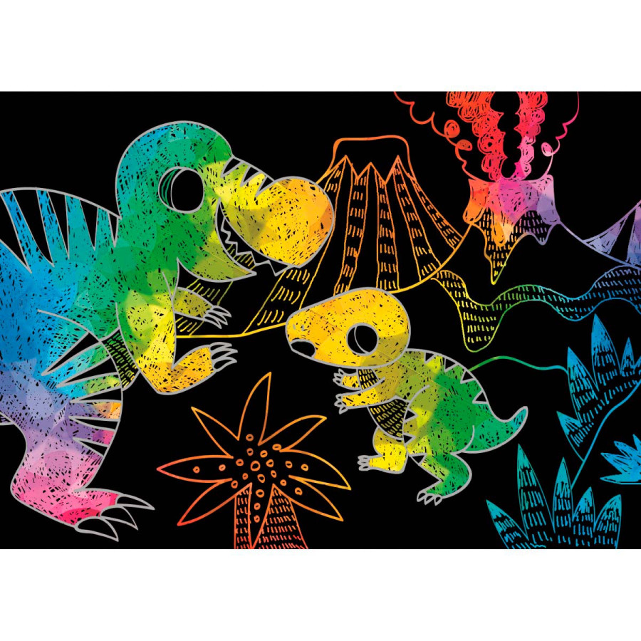 Mini Scratch Book Dinosaurios Avenir