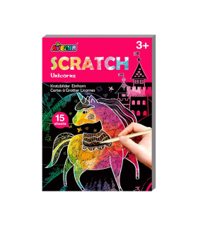 Mini Scratch Book Unicornios Avenir
