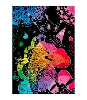 Mini Scratch Book Unicornios Avenir
