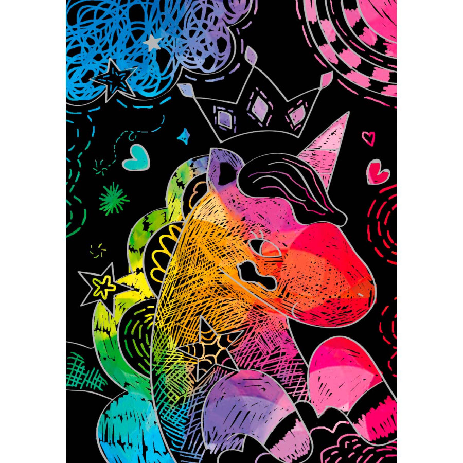Mini Scratch Book Unicornios Avenir