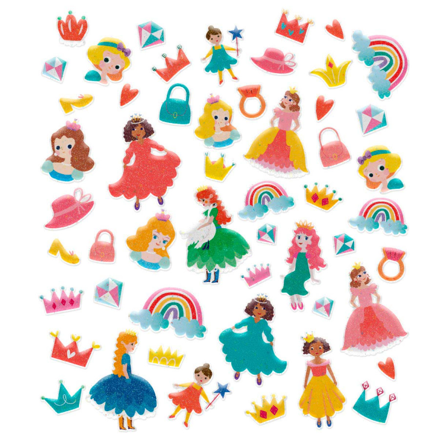 Puffy 3D Stickers Princesas Avenir