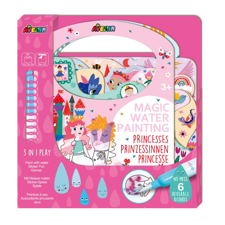 Kit de Pinturas al Agua Mágicas Princesses Avenir