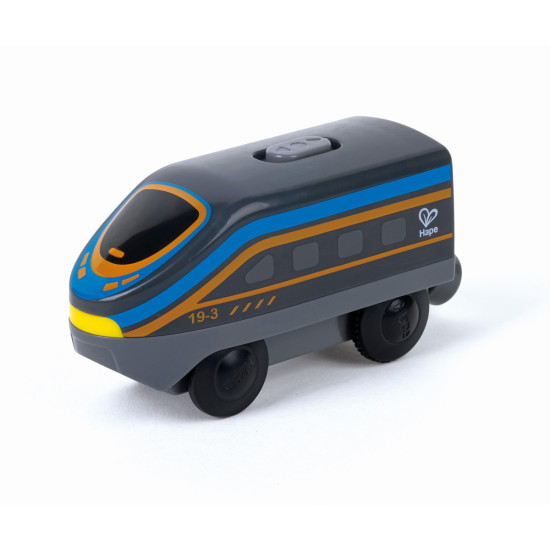 Locomotora de Juguete Negra a Batería Hape