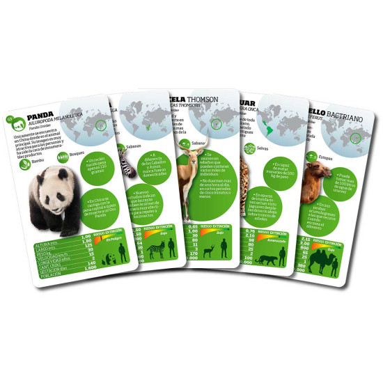 Cartas clásicas Grandes Mamíferos Terrestres Luminias