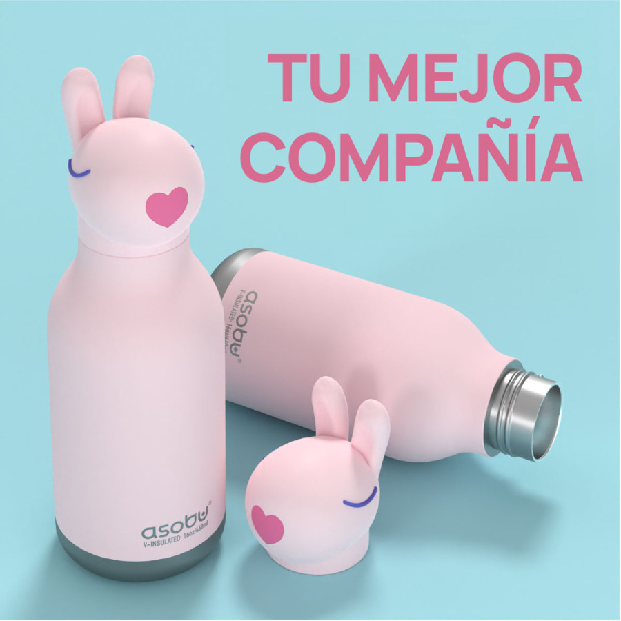 Botella Térmica Bestie Bunny 460 ml Asobu