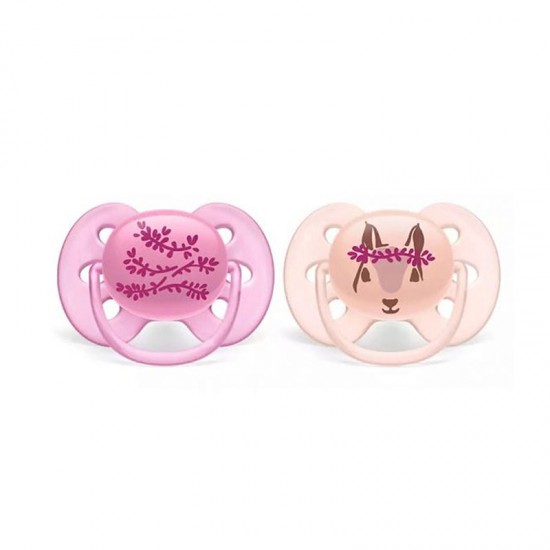 Chupete Avent Ultra Soft 6-18m Deco Girl