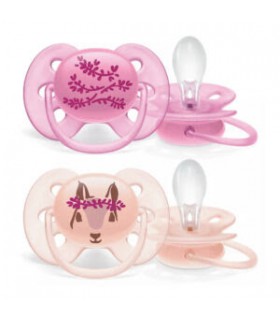 Chupete Avent Ultra Soft 6-18m Deco Girl
