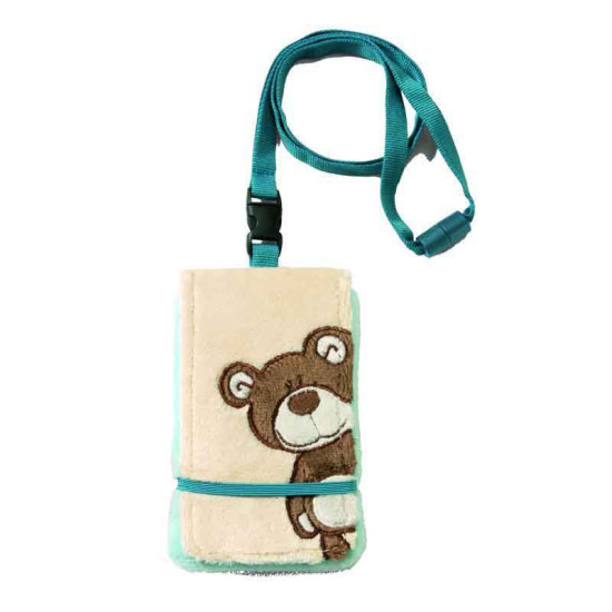 Portatarjetas de Oso marrón oscuro