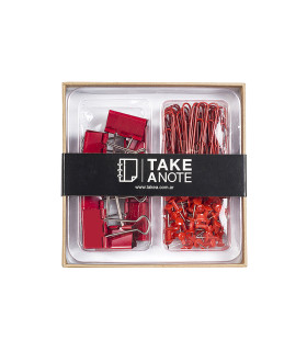 Set de escritorio - Rojo