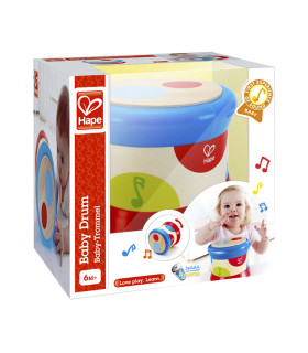 Tambor para Bebés Hape Instrumento Musical de Juguete a Pilas