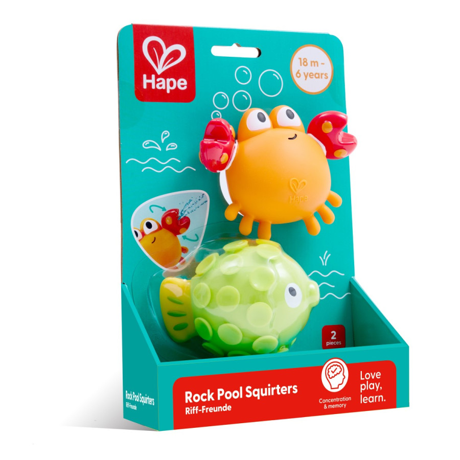 Amigos de Pileta Rocosa Hape Juguete con Chorro de Agua para el Baño