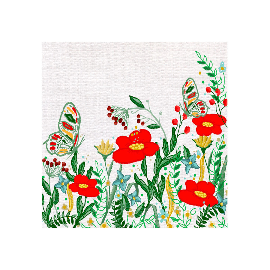 Servilletas 33 x 33 cm Poppies