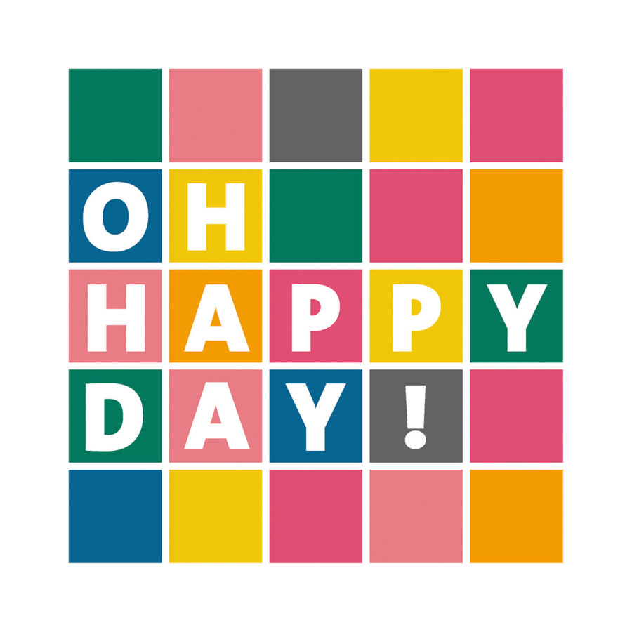 Servilletas 33 x 33 cm Happy Day