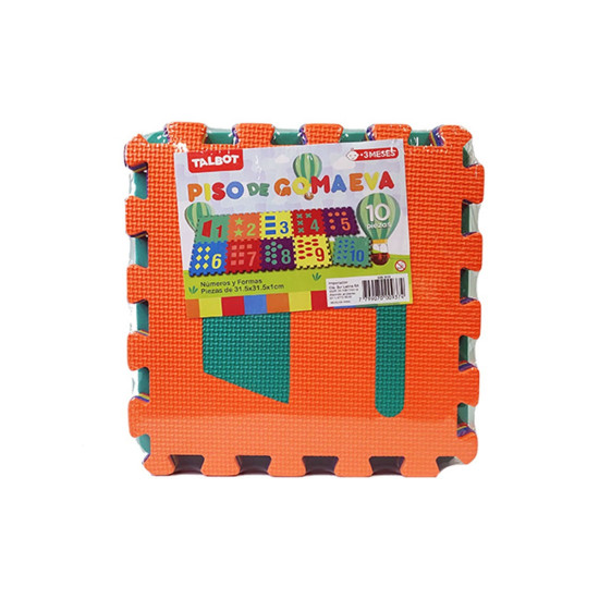 Piso de Goma Eva - Números y Formas 157 x 63 cm