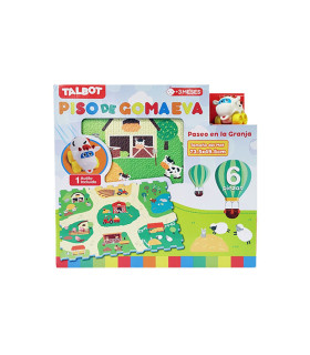 Piso de Goma Eva - Paseo en la Granja 73 x 49 cm