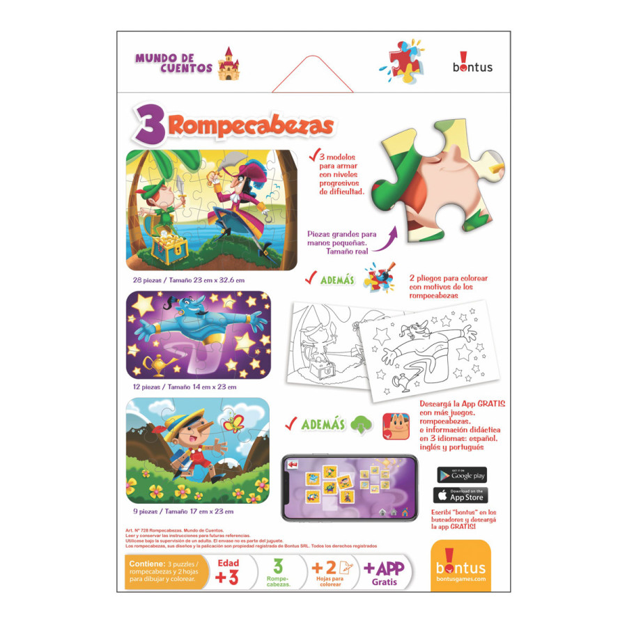Rompecabezas Infantil Mundo de Cuentos