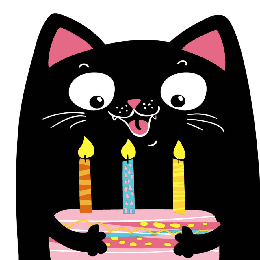 Servilletas Troqueladas 33 x 33 cm Silhouette Party Cat