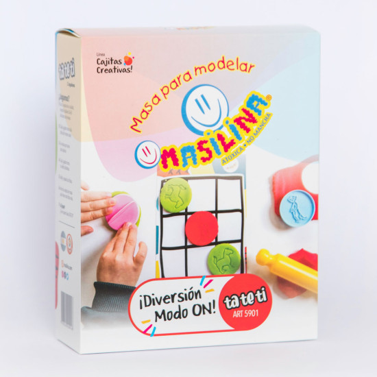 Cajita Creativa de Juego Tatetí Masilina