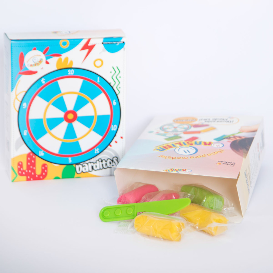 Cajita Creativa de Juego Dardos Masilina