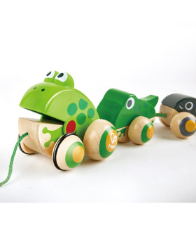 Juguete de Arrastre Familia Rana Hape