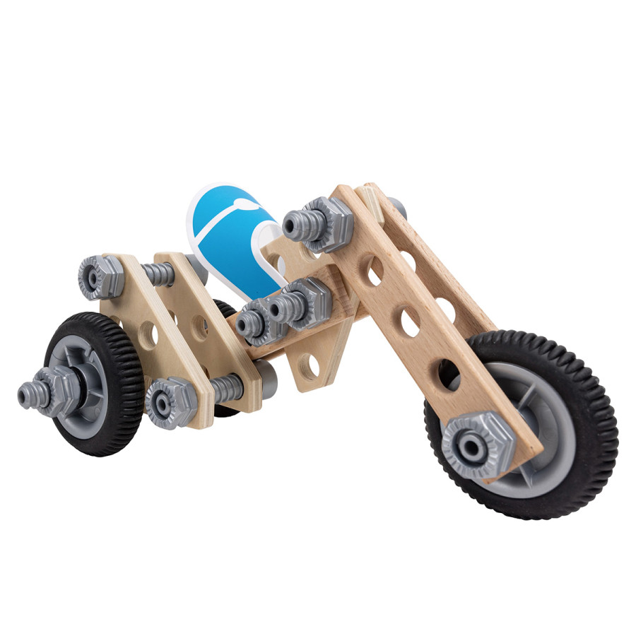 Set de Construcción de Moto 34 Piezas Junior Inventor Hape