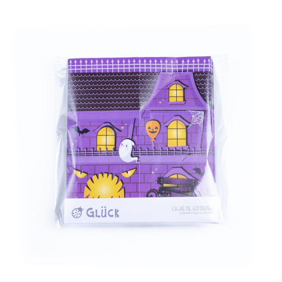 Cajas para Caramelos Milkbox Violeta Halloween x 5