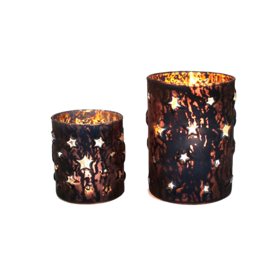 Fanal de Vidrio Cielo Estrellado 9 x 10 cm