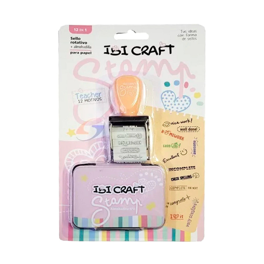 Set de Sello Teacher en Inglés Ibicraft