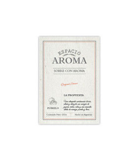 Sobre con Aroma 12 g Línea Clásica Pomelo Espacio Aroma
