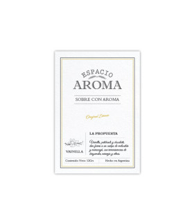 Sobre con Aroma 12 g Línea Clásica Vainilla Oriental Espacio Aroma