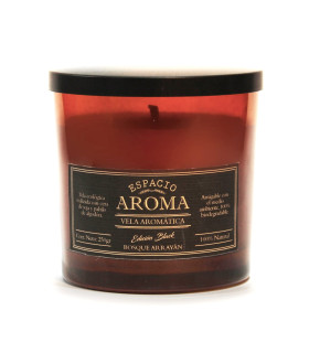 Vela de Soja Aromática 250 g Línea Black Arrrayán Espacio Aroma