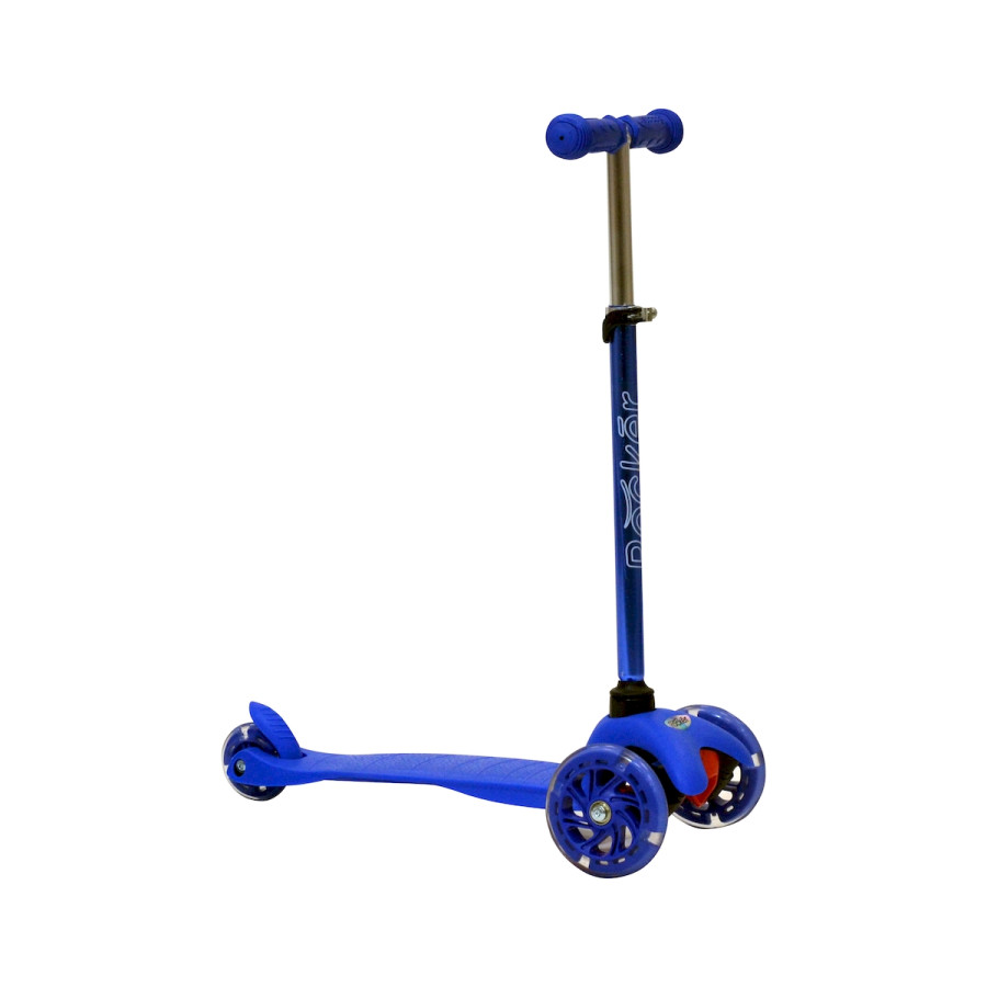 Monopatín de Aluminio Rocker Mini de 3 Ruedas Azul