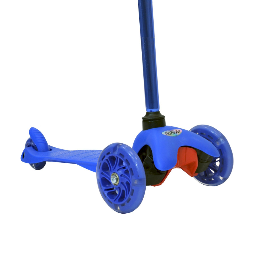 Monopatín de Aluminio Rocker Mini de 3 Ruedas Azul