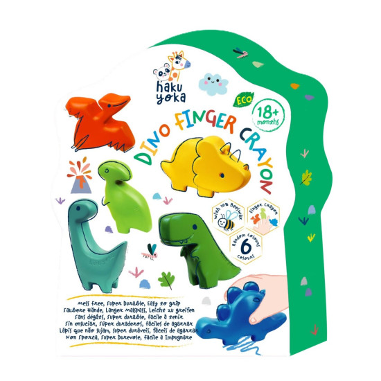 Crayones Dinofinger x 6 Haku Yoka