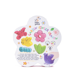 Crayones Garden Finger x 6 Haku Yoka