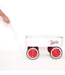 Carro Wagon con Gancho de Arrastre Blanco con Detalles Rojos Tinplay