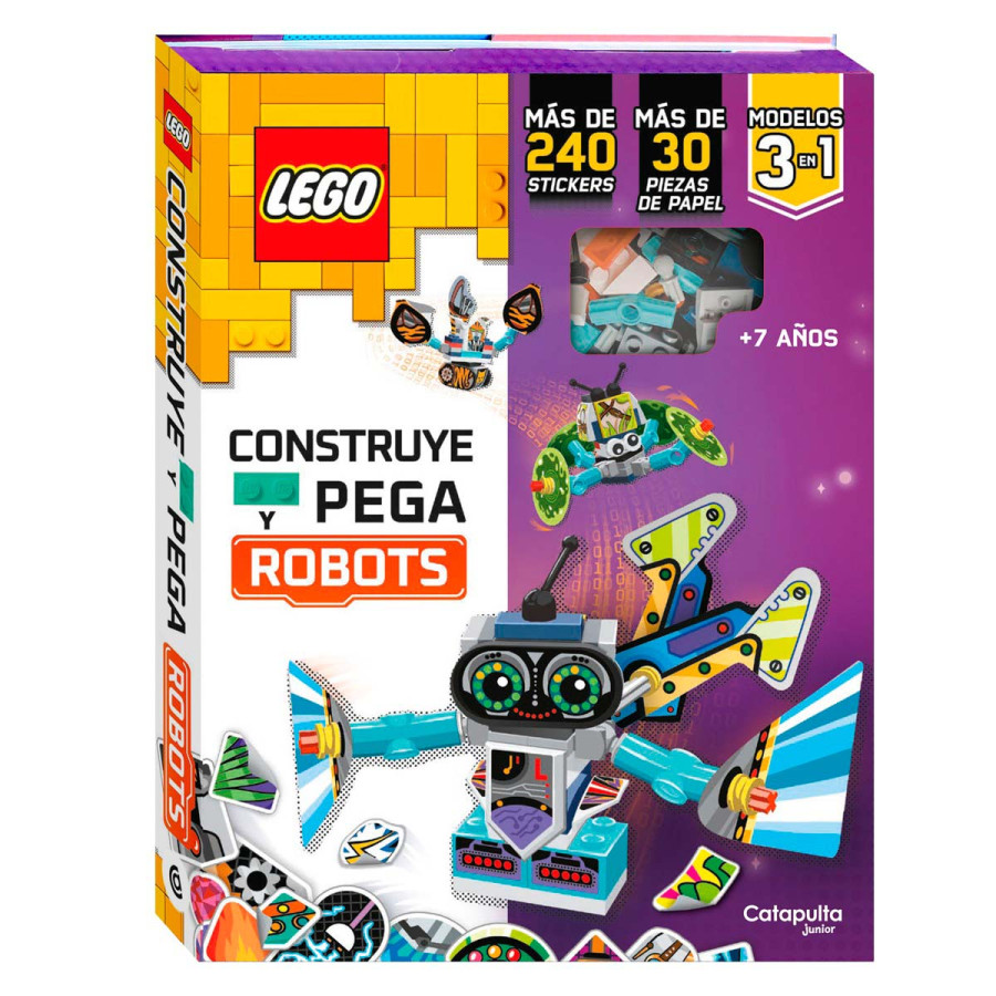 Lego Libro Construye y Pega Robots