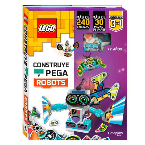 Lego Libro Construye y Pega Robots
