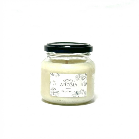 Frasco de Citronela con Tapa Metálica Espacio Aroma