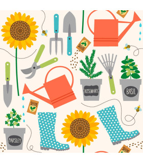 Servilletas 33 x 33 cm Gardening