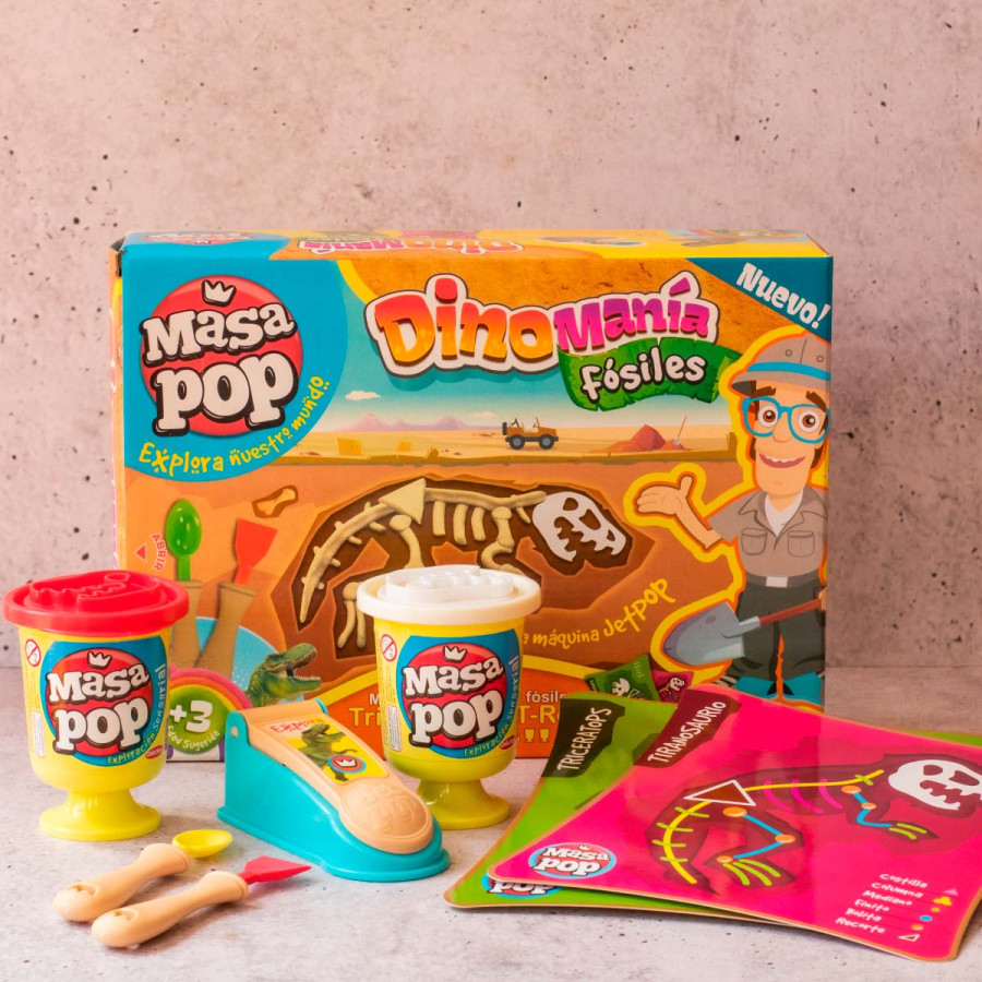 Set Fósiles Masa Pop Dinomanía