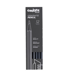 Lápices de Grafito H Graphite Carioca Plus x 12