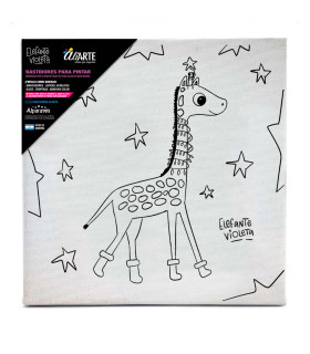 Bastidor para Pintar Navidad por Elefante Violeta 20x20 cm