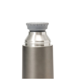 Termo 1000 ml con Tapa a Rosca Pico Vertedor y Taza Thermos Gris