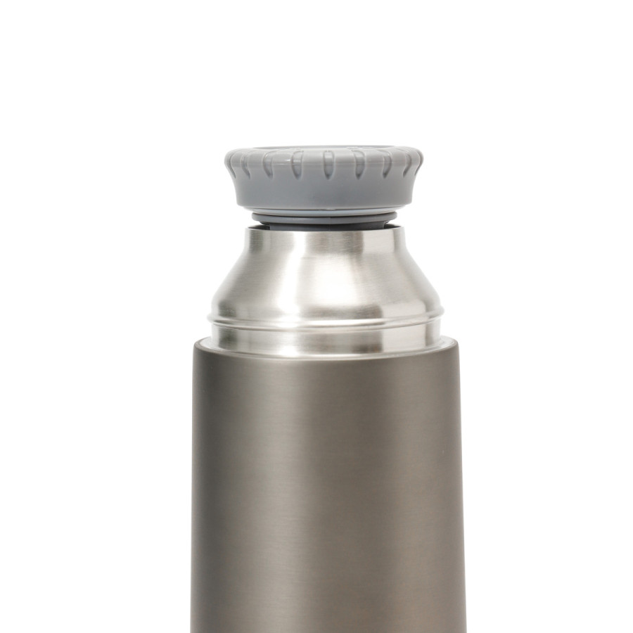 Termo 1000 ml con Tapa a Rosca Pico Vertedor y Taza Thermos Gris