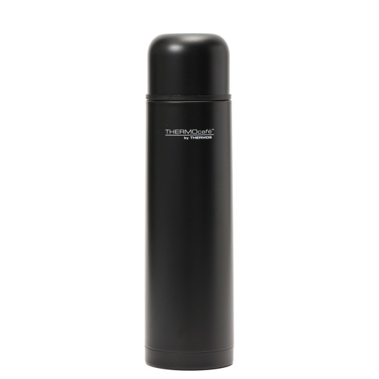 Termo 1000 ml con Tapa a Rosca Pico Vertedor y Taza Thermos Negro