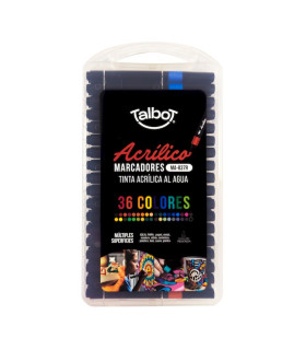 Marcadores Acrilicos en Valija Talbot x 36