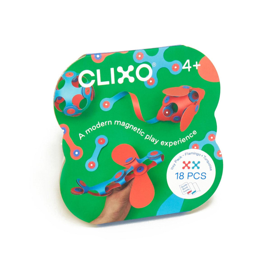 Set Itsy Coral y Turquesa 18 Piezas Clixo