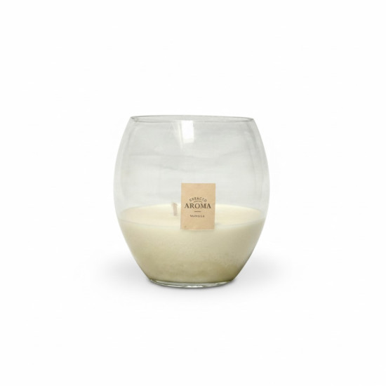 Vela en Vaso Esfera 400 g Vainilla Espacio Aroma