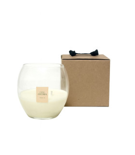 Vela en Vaso Esfera 400 g Vainilla Espacio Aroma